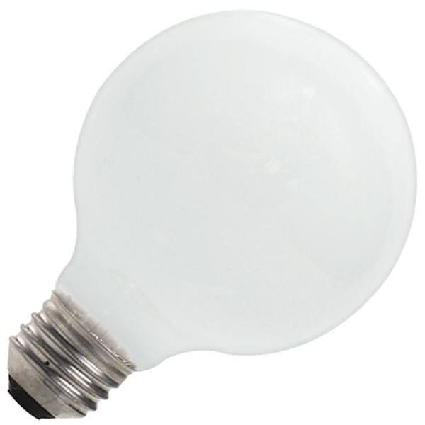 40 watt - 120 volt - G25 - Medium Screw (E26) Base - 2,700K - Warm White - White - Globe - Decor | Bulbrite Incandescent Light Bulb (Bulbrite 40G25WH2 93004)