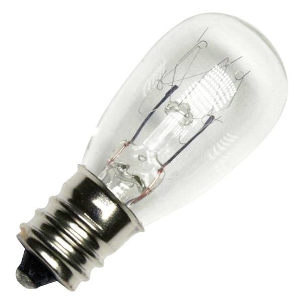 6 watt - 120 volt - S6 - Candelabra Screw (E12) Base - Clear | Eiko Incandescent Light Bulb (Eiko 6S6/120V 40786)