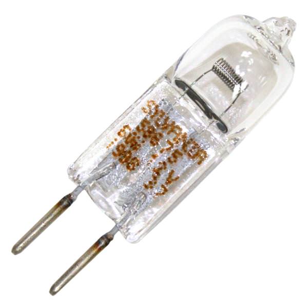 50 watt - 12 volt - T4 - Bi-Pin (GY6.35) Base - 3,000K - Clear - Quartz | Sylvania Halogen Incandescent Light Bulb (Sylvania 50T4Q/CL 12V 58675)