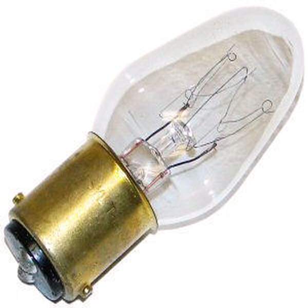 10 watt - 120 volt - C7 - Double Contact Bayonet (B15d) Base - Clear | Philips Incandescent Light Bulb (Philips 10C7DC 36398)